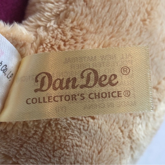 DanDee Toy Plush Rudolph Red Nose Reindeer Clarice Fleece Throw Pink Black Check - Picture 9 of 14